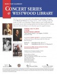 QuartetinResidenceWestwoodLibrary-July13,2014Concert-Flyer-Email-r